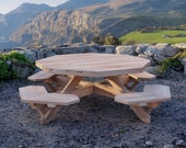 Octagonal Picnic Table Plan, PDF Download