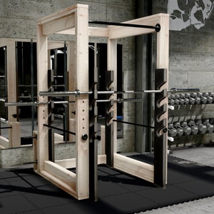 PDF Download,  DIY power rack and squatting rack plans