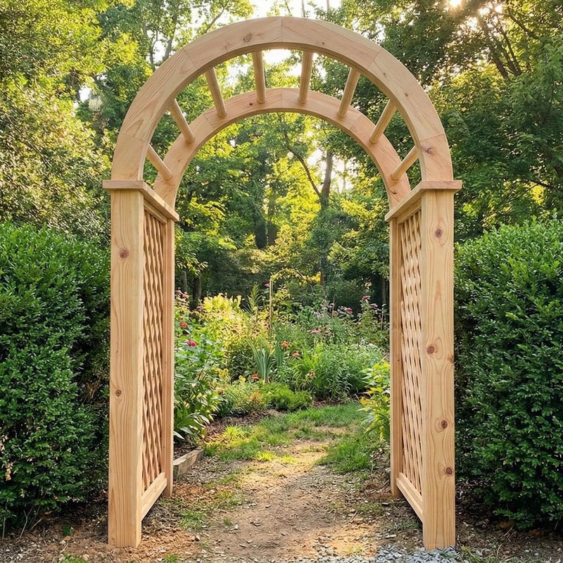 Garden Arbor Gate Plans - Etsy