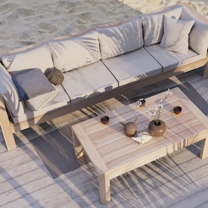 PDF Download, DIY patio bench and coffee table plans