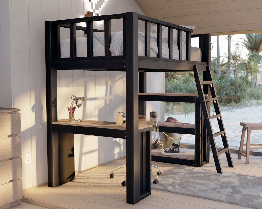 Twin Loft Bed DIY Plan (Download Now) Etsy