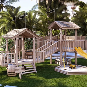 Step-by-Step DIY Guide: Create an Amazing Double Playhouse for Your Kids – PDF Plans Available