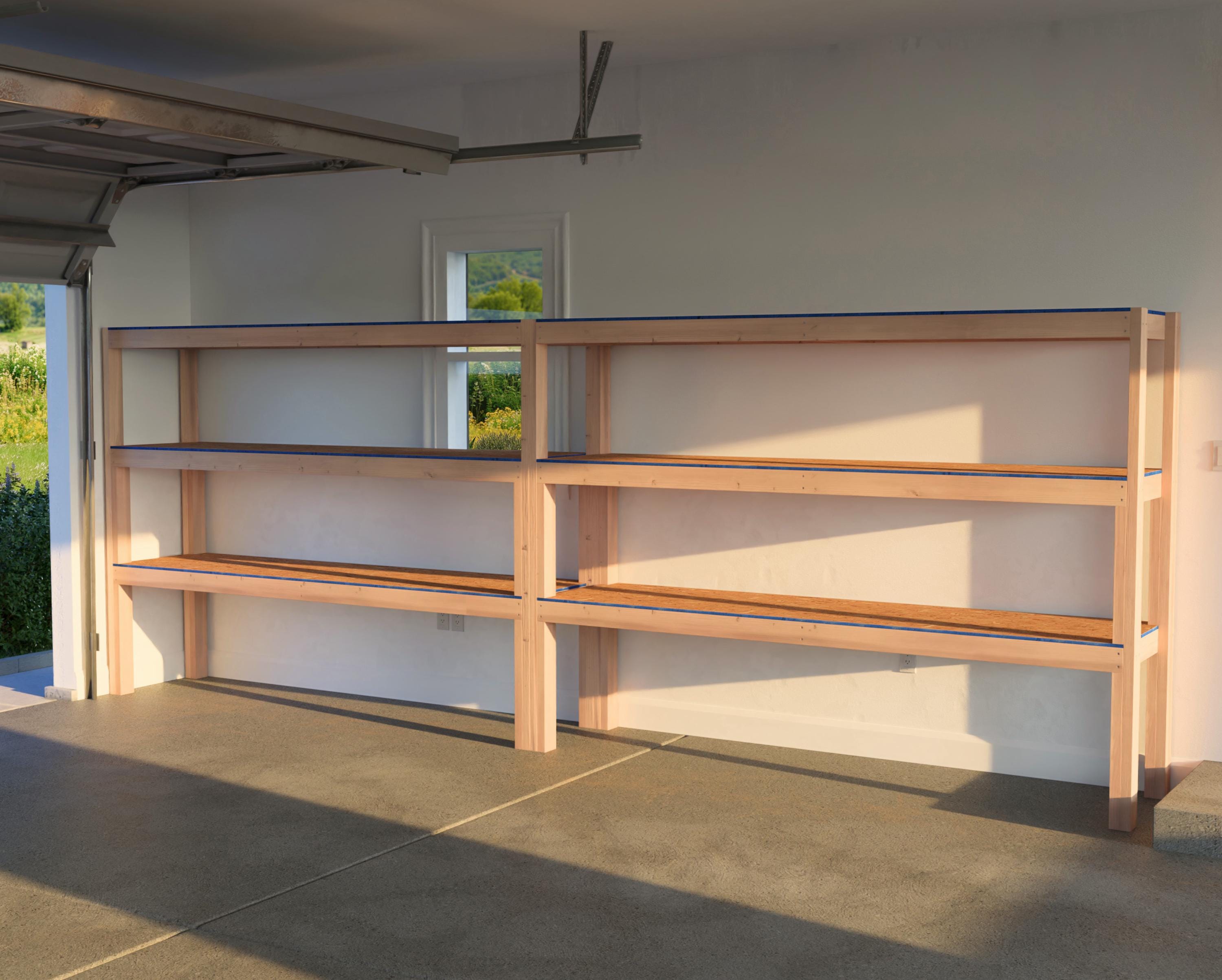 Garage Shelf Plan, Heavy Duty 2x4 and Plywood, PDF Download - Etsy