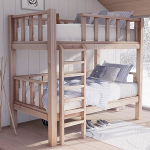 PDF Download, DIY plan: Easy twin-over-twin bunk bed