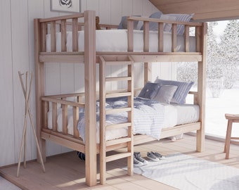 PDF Download, DIY plan Easy twin-over-twin bunk bed