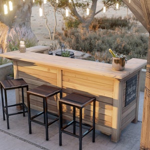 PDF Download, DIY Outdoor bar plans image 1