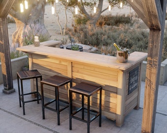 PDF Download, DIY Outdoor bar plans