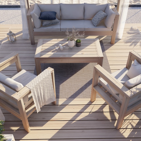 PDF Download, DIY patio chair plans