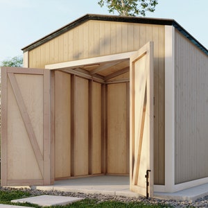 PDF Download,  Easy 8ft x 8ft DIY Shed Plan