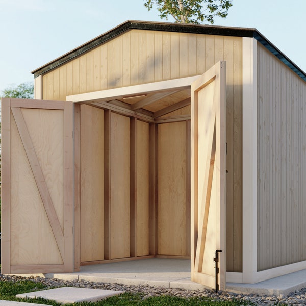 PDF Download, Easy 8ft x 8ft DIY Shed Plan