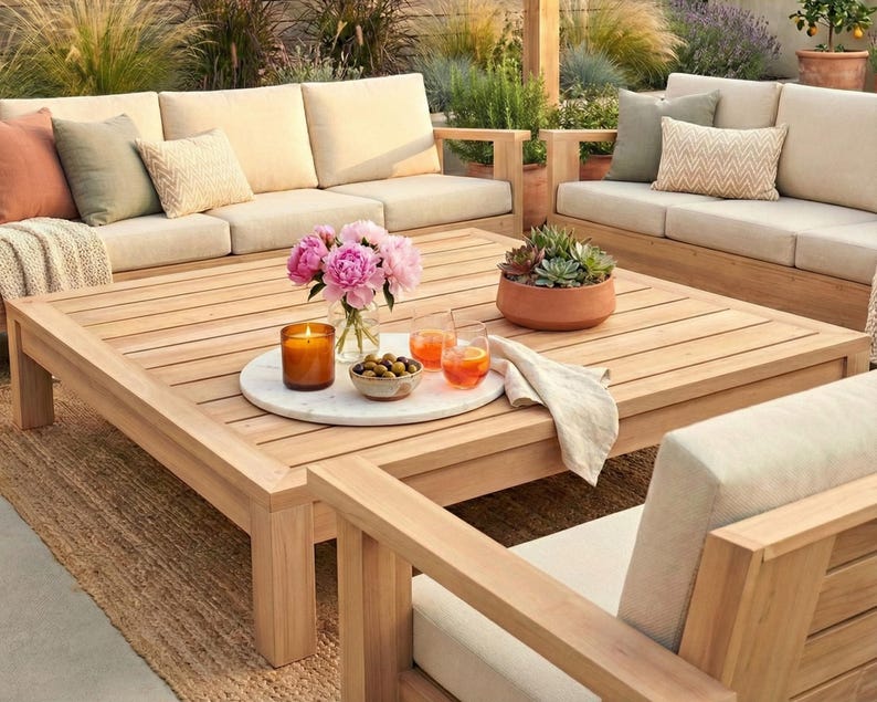 DIY Patio Furniture Plans Bundle: Patio Bench, Coffee Table, Outdoor ...