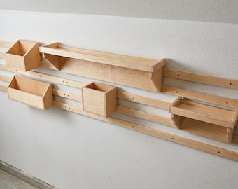 DIY Garagen-Werkzeug-Aufbewahrungswand-Pläne - Französisches Cleat-System PDF