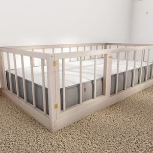 PDF Download, Twin size Montessori floor bed DIY plan