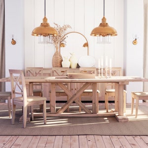 PDF Download, DIY farmhouse table plan, Farmhouse table plan, DIY table plan, Table step by step guide