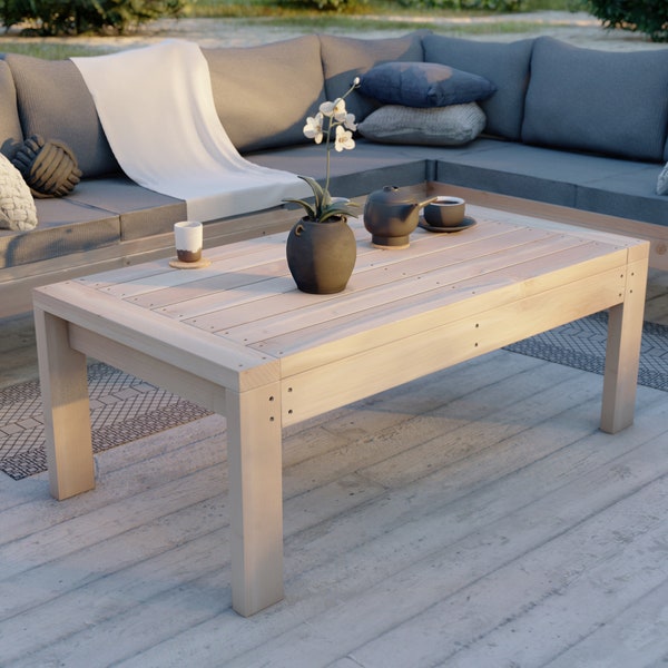 PDF Download, Outdoor coffee table DIY plan