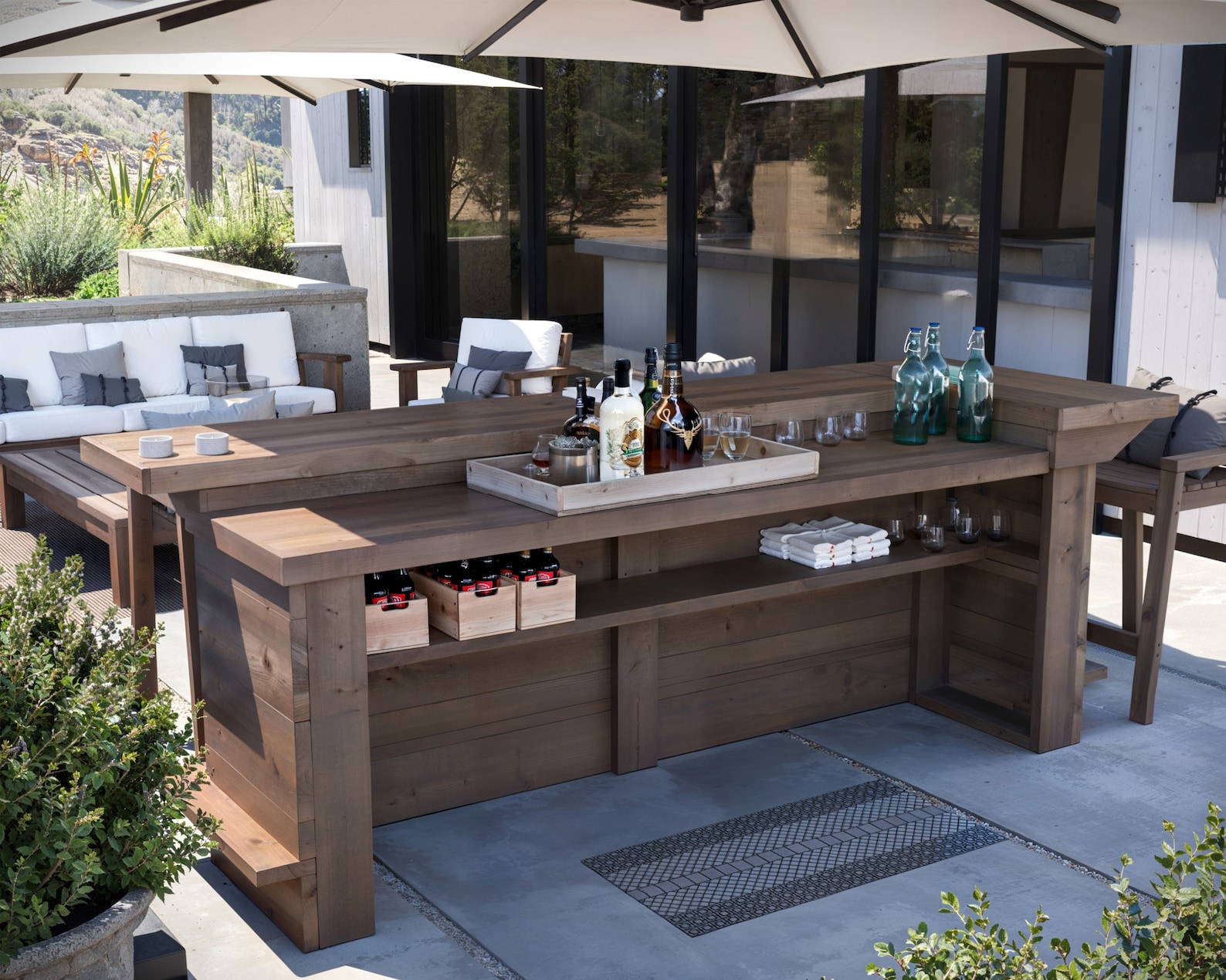 Outdoor Bar Plan, L Shaped Home Bar, PDF Download - Etsy