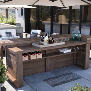 PDF Download, DIY Home Bar Build Guide, Outdoor Bar Construction Plan, Beginner outdoor bar, Party Event Serving Bar Blueprint
