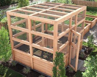 Garden Enclosure Plan, Raised Beds, PDF Download