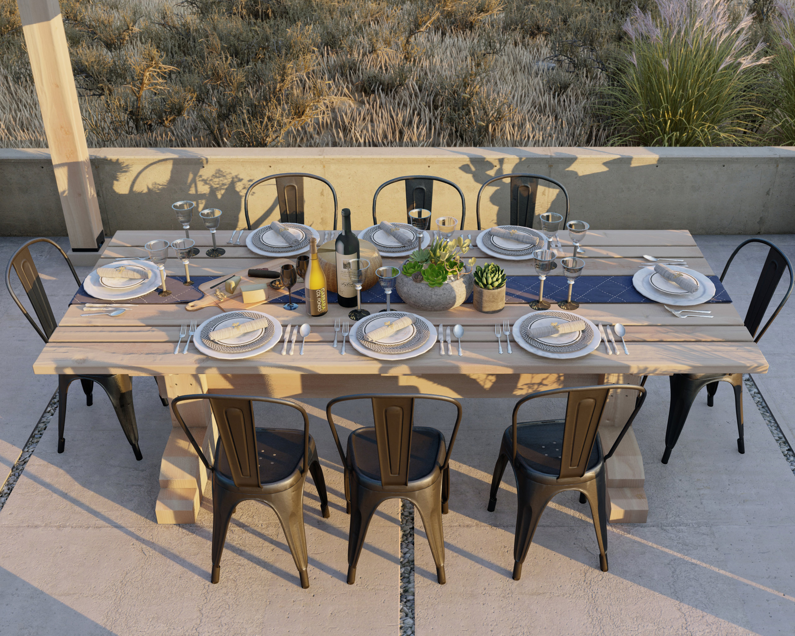 DIY Plans Outdoor Dinning Table 8 Feet Seats up to 8 People Etsy