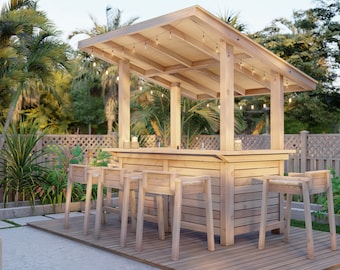 PDF Download, DIY outdoor bar plans