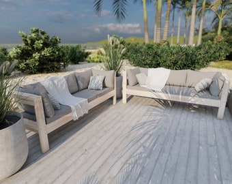 PDF Download, DIY plans: Outdoor patio bench 79-in long