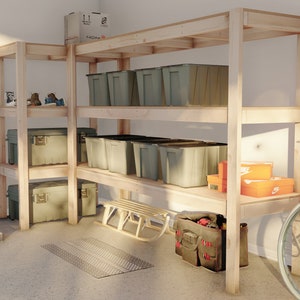 DIY Garage Shelves Plans Easy Neat and Functional Etsy UK