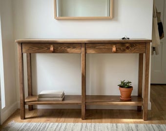 DIY Konsolentisch mit Schubladen Plan PDF: Schmales Holz, Eingangsbereich oder Sofa Tisch