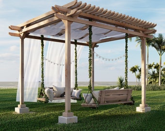 PDF Download, 10 ft. x 12 ft. Pergola DIY plan