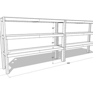 Garage Shelf Plan, Heavy Duty 2x4 and Plywood, PDF Download - Etsy