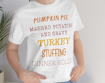 Pumpa paj Thanksgiving-tröja, rolig kalkondagströja