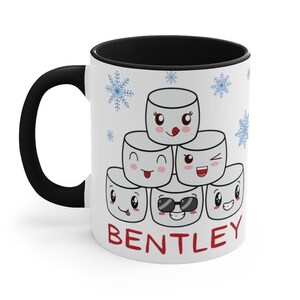 Personalized hot cocoa mugs, hot chocolate mug, Personalized hot chocolate mugs, adult mug,Christmas gift for kids, Accent Coffee Mug, 11 oz