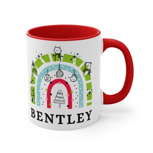 Personalized hot cocoa mugs, Kids hot chocolate mug, Personalized hot chocolate mugs, Christmas gift for kids, Accent Coffee Mug, 11
