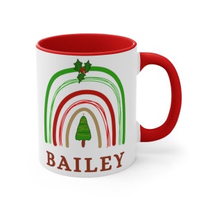 Personalized hot cocoa mugs, Kids hot chocolate mug, Personalized hot chocolate mugs, Christmas gift for kids, Accent Coffee Mug, 11