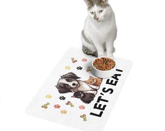 Tappetino impermeabile per alimenti per animali domestici: tappetino antiscivolo per cani e gatti