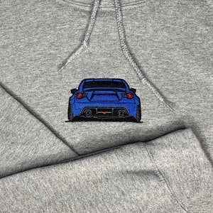 Brz / Frs / 86 (choisissez votre couleur de voiture) SWEAT À CAPUCHE ou COL ROND brodé
