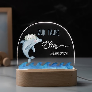 Gepersonaliseerde acryl nachtlamp, babycadeau geboorte, doopcadeau, kinderkamer, verjaardagscadeau, bedlamp