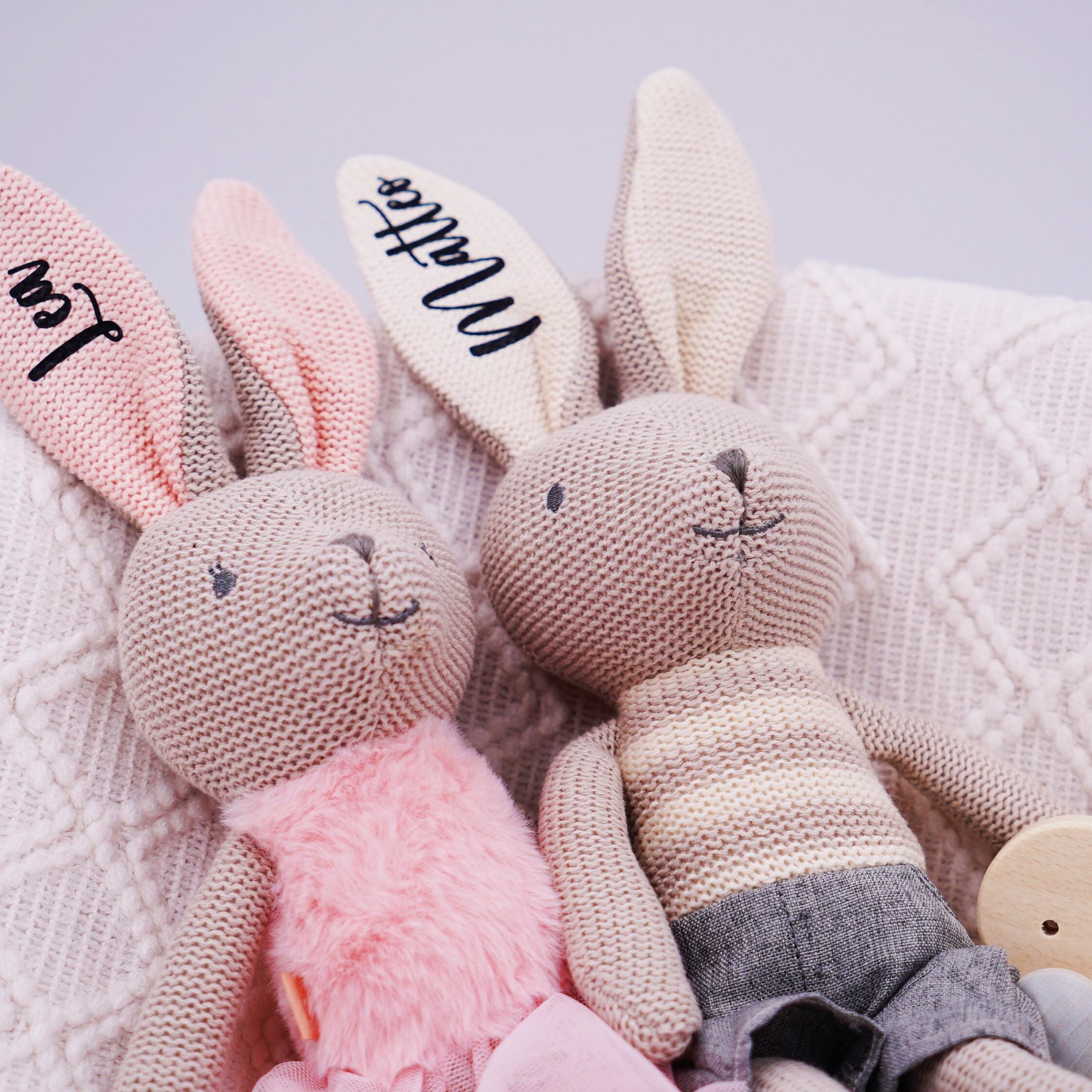 Peluche personnalisée comme cadeau idéal, naissance, cadeau sucré, cadeau de baptême, chambre d'enfant, cadeau d'anniversaire, peluche