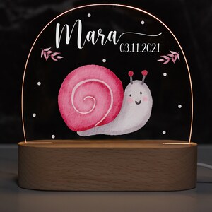 Personalisierte Regenbogen Nachtlampe aus Acryl, Babygeschenk Geburt, Taufgeschenk, Kinderzimmer, Geburtstagsgeschenk, Nachttischlampe