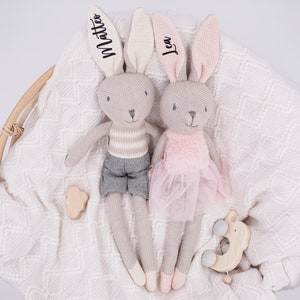 Personalisiertes Kuscheltier als perfektes, Süßes Geschenk, Taufgeschenk, Kinderzimmer, Geburtstagsgeschenk, , Geschenk Geburt, Baby Mädchen Bild 2