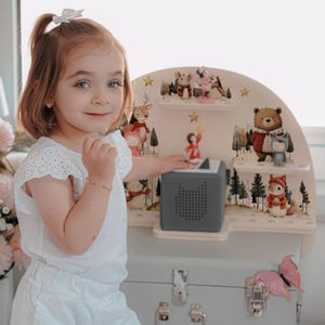 Tonie Regal personalisiert mit Namen, Toniebox Regal, Regal für Toniebox, Regal für Tonie-Figuren, Tonie Regal, Taufgschenk, Geschenk Kind