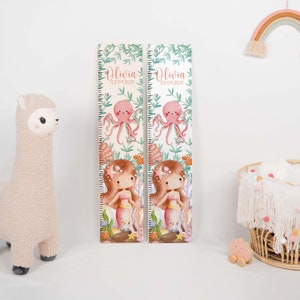Toise à mesurer personnalisée pour enfant - fait main en bois, cadeau de baptême, toise à mesurer personnalisée, cadeau de naissance