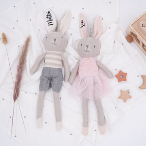 Personalisiertes Kuscheltier als perfektes, Süßes Geschenk, Taufgeschenk, Kinderzimmer, Geburtstagsgeschenk, , Geschenk Geburt, Baby Mädchen Bild 4