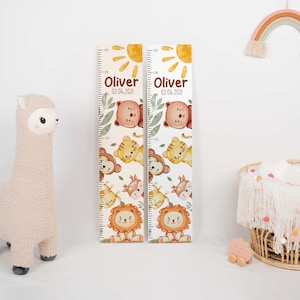 Misurino personalizzato per bambini - fatto a mano in legno, regalo per battesimo, misurino personalizzato, regalo di nascita
