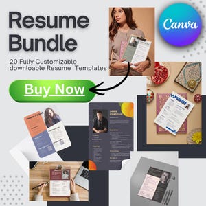 20 Canva CV-bundelsjablonen bewerkbare CV-sjablonen voor Canva, moderne en creatieve CV-set direct downloaden, werkzoekenden