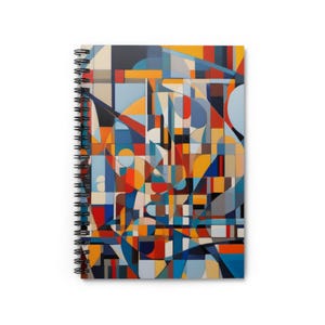 Abstract Art Spiral Notebook - Ruled Line, Vibrant Journal for Artists, Creative Writing, Gift Idea, Colorful Stationery