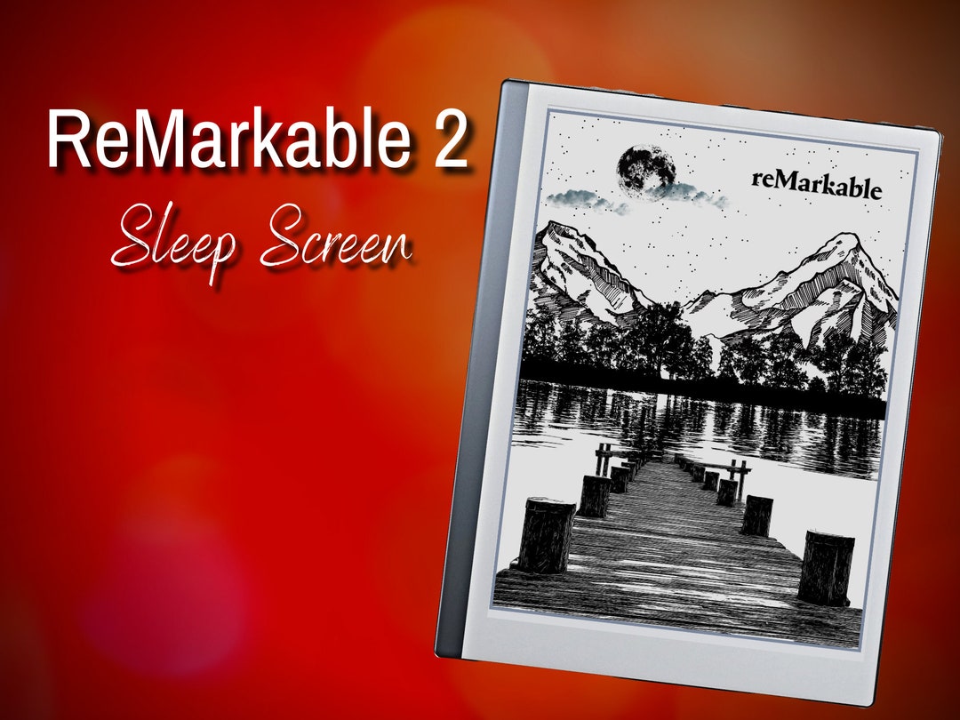 Remarkable 2 Sleep Screen Lake Etsy