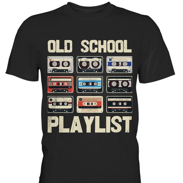Kassetten T-Shirt Old School Playlist
