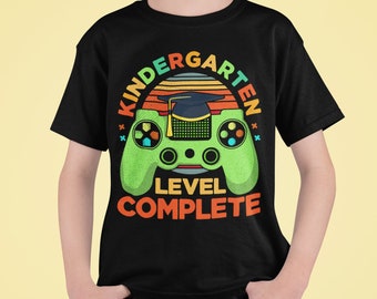 Kindergartenabschied T-Shirt, Kindergarten Abschied "Level Complete"