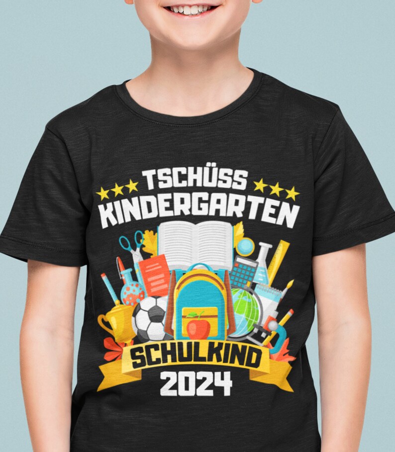 Schultüten T-Shirt Für Jungen 2024 - Cooles Einschulungsgeschenk Für Schulkinder