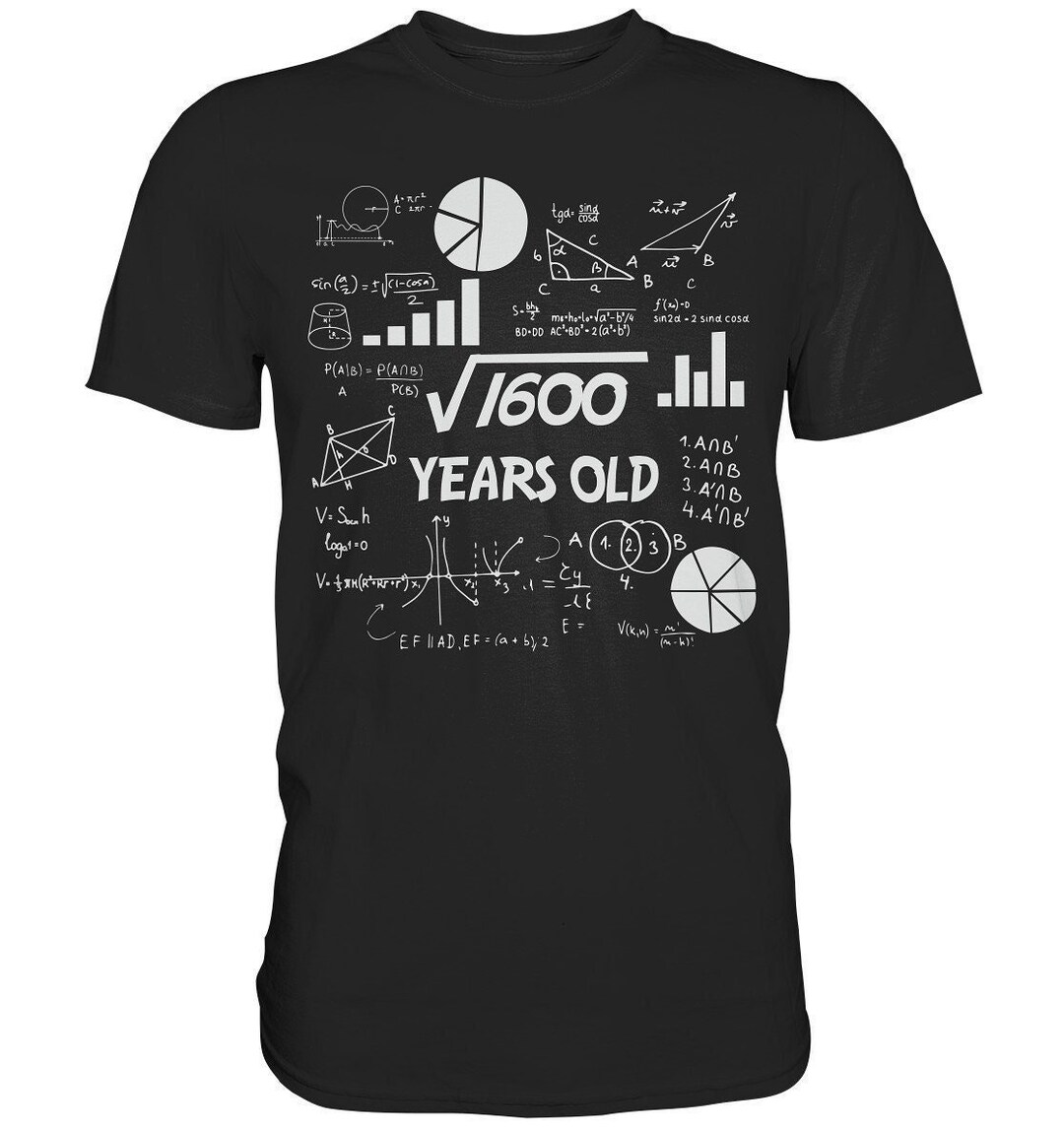 Mathematik Lehrer 40. Geburtstag Mathe Tshirt Etsy